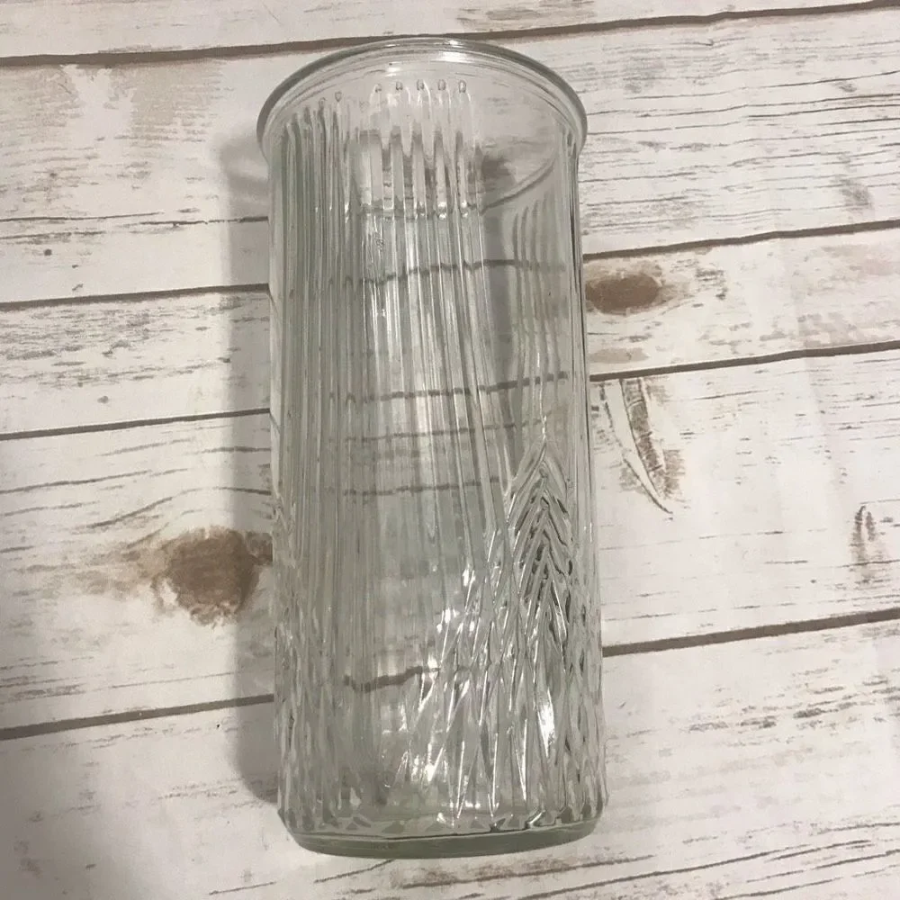 Vintage Hoosier Clear Glass Ribbed Vase 4080-A 31‎